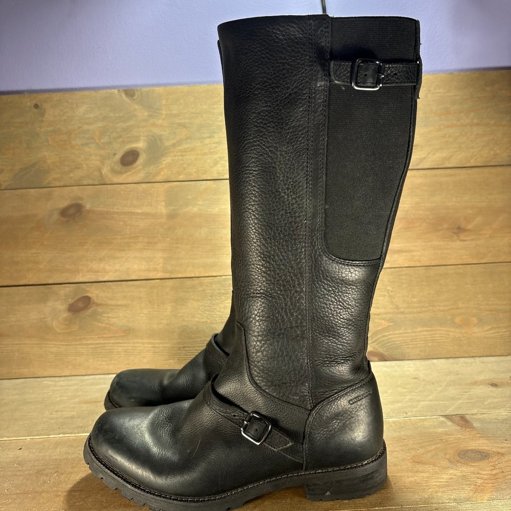 Ariat stanton Womens size 9 shoes Black Leather Waterproof Knee High riding boot